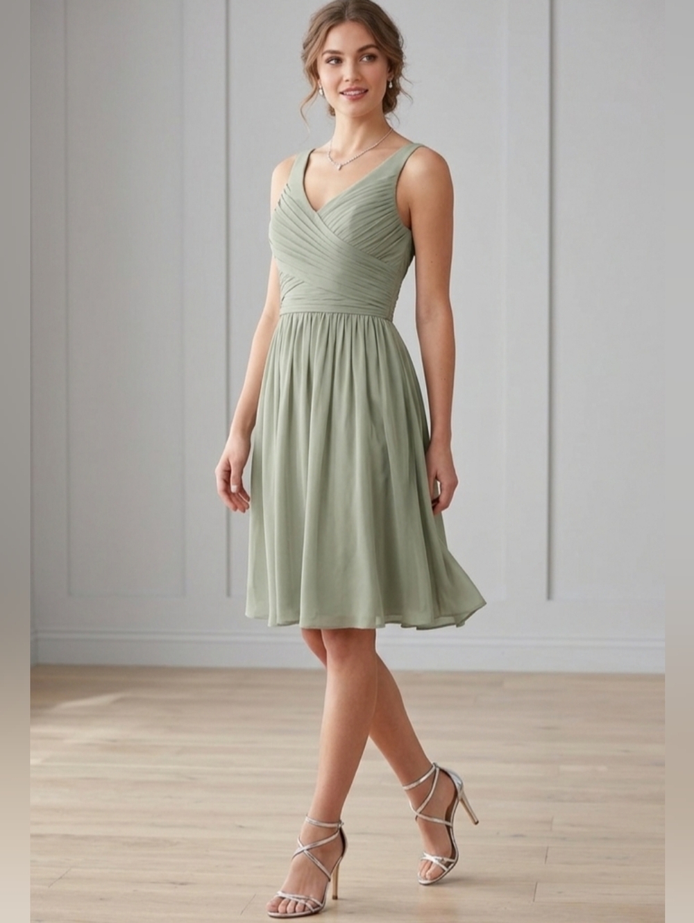 J. Crew Sage Sleeveless Cocktail Dress NWT Size 4 100% Silk
